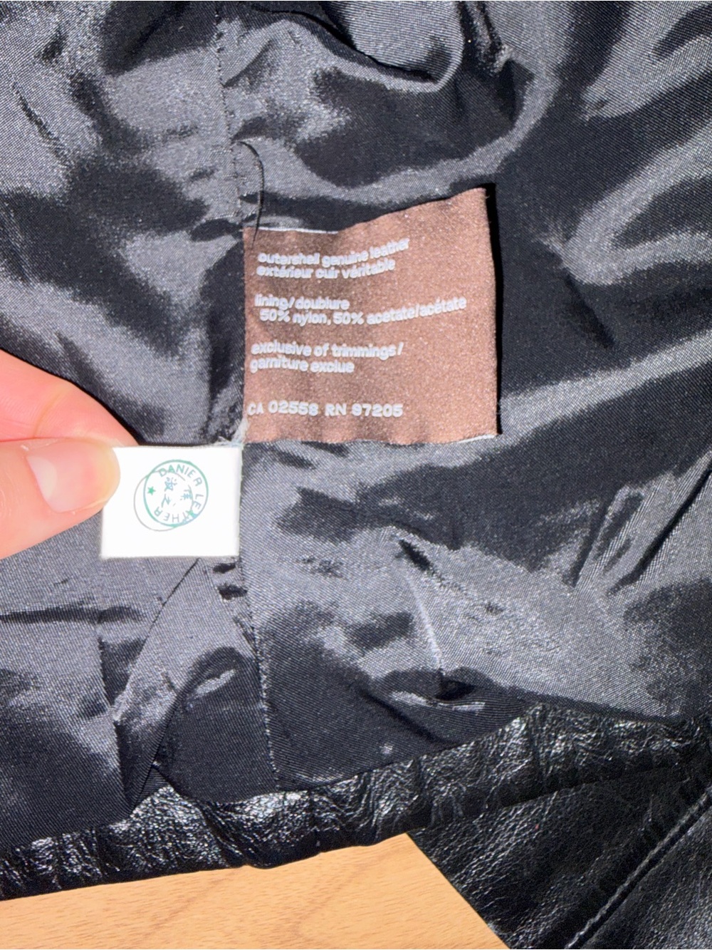 Y2K Danier Genuine Leather Moto Jacket Vintage Cropped Fitted - Picture 13 of 14